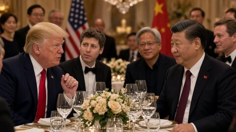 Trump a Xi si vymenili názory s lídrami AI pred štátnou večerou