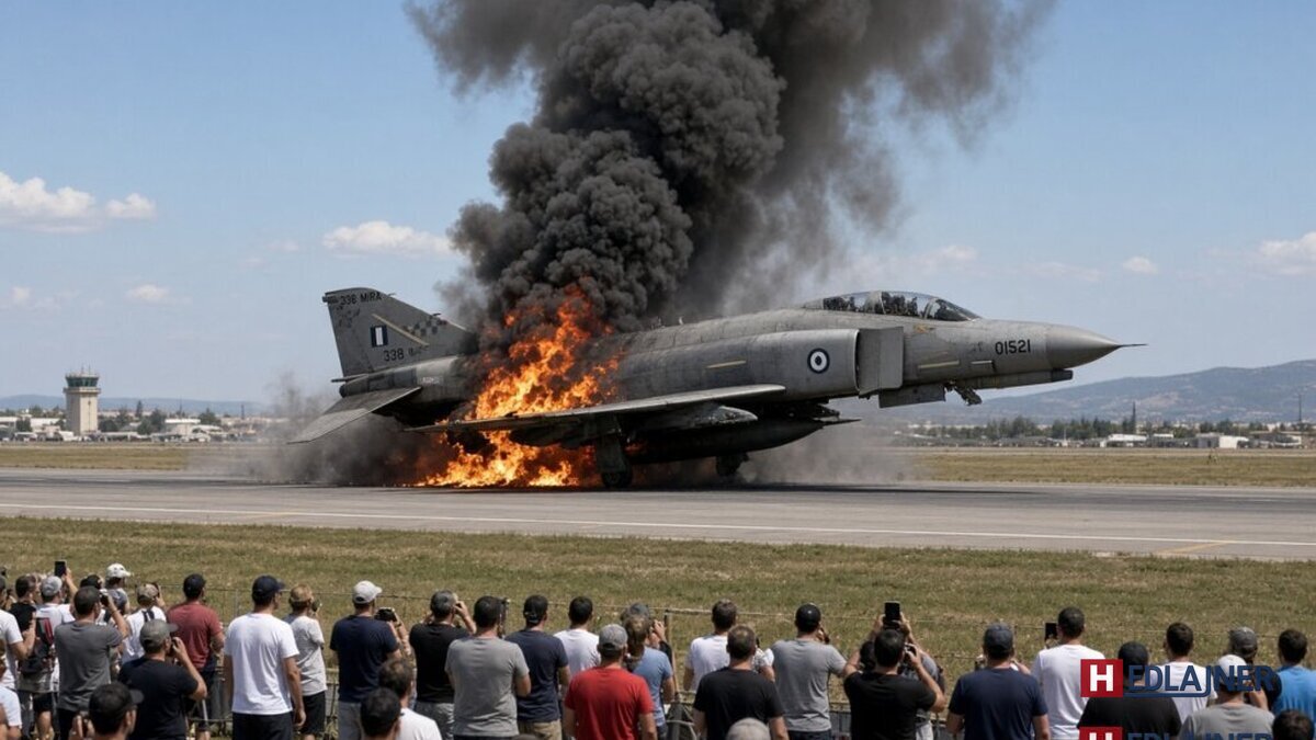 Tragédia na leteckej show: Grécka F-4 Phantom sa zrútila pred očami divákov