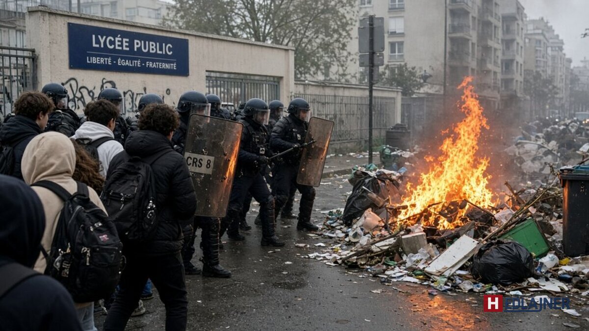 Násilné študentské protesty ochromujú Francúzsko