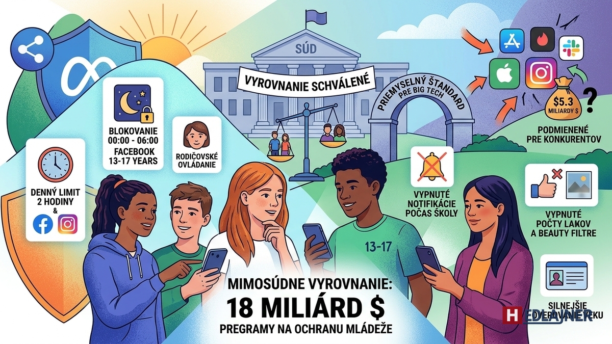 Meta dosiahla historické vyrovnanie za 18 miliárd dolárov a zavádza prísne limity pre tínedžerov
